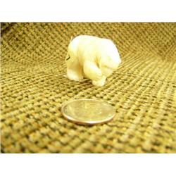 Ivory polar bear 1.25" tall 2" wide(74)