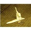 Image 3 : Lot of 2: sea bird mounted on ivory by Ivan Ivan 2.25" tall 3.75" and sea bird mounted on fossilized
