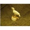 Image 2 : Ivory eagle mounted on fossilized ivory by Pete Kulik 1975 2.75" tall (74)