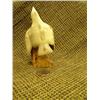 Image 3 : Fossilized ivory flying eagle mounted on fossilized ivory with inset baleen eyes by R.A.J. 4.5" tall