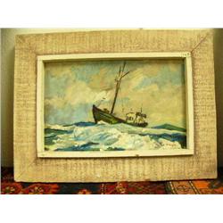 Original oil by Marvin Mangus framed min. bid $1200.00 (74)