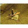 Image 3 : Whale bone kayaker with ivory and baleen stock #586F (2)