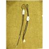 Image 1 : Lot of 2 ivory bolo ties: scene of cache; other of polar bear (2)