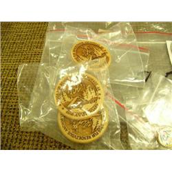 1995 Fur Rondy Memorabilia - 4 laser pins, 1 charm, 1 tie tack, 1 pewter tie tack, 1 jackpot pin (15