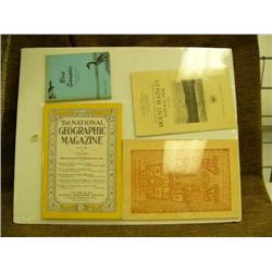 National geographic from 1930, Mt.. McKinley Nat'l park 1981, 2 pamphlets
