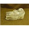 Image 1 : Soapstone otter by Michael Scott 11" long min. bid $175.00 (74)