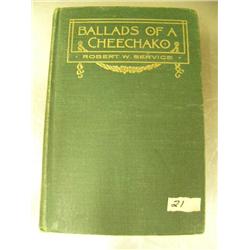 1st Edition "Ballads of a Cheechako" by Robert Service copyright 1909 by Edward Stern and Co. (700)