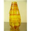 Image 2 : 14.5" Murano glass vase "Eros Yellow Squares Tartan Vase" signed and numbered 13/30 by R.Eros (154)