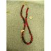 Image 1 : 22" strand of red trade beads (3)