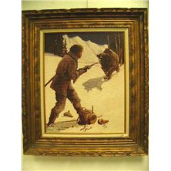 William T. Zibic "The Trapper" 11/100 - frame size 28"x24" (74)