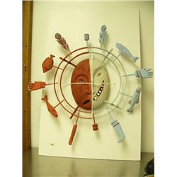 Large half man - half fox mask by Ed Scott min. bid $300.00 (74)