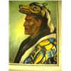 Image 2 : Framed Original Oil Tlinkit Chief by Ann Townsend 18"x24" (74)