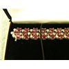 Image 2 : Outstanding 14K gold ruby and diamond bracelet- 1.9 carats of diamonds, 32.83 carats of rubies- reta