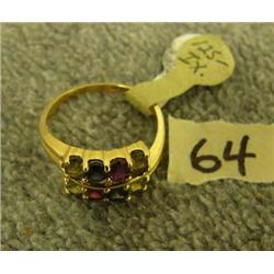 Mother's ring with 8 stones, 14K gold (3)