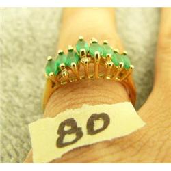 14k gold ring with emeralds (3)