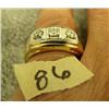 Image 1 : Men's gold ring with 3 diamonds (3)