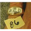 Image 2 : Men's gold ring with 3 diamonds (3)