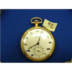 Hamilton pocket watch 14k gold case with 17 jewels  (3)