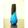 Image 2 : CHOICE on two: 10.5" Murano glass vase by Giovanni Tosi 2003 179/200 - blue and black (154)