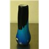 Image 3 : CHOICE on two: 10.5" Murano glass vase by Giovanni Tosi 2003 179/200 - blue and black (154)