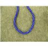 Image 2 : CHOICE on 4 strands of trade beads: blue with white stripe- 26" long (3)