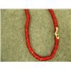 Image 2 : CHOICE on 3 strands of red trade beads- 24" long (3)