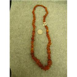 CHOICE on 2 strands of chunk amber necklaces- 26" long (3)