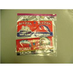 CHOICE on 2: Sea lark chum salmon label and Toma salmon label (74)