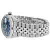 Image 6 : Rolex Mens Stainless Steel Blue String Diamond Lugs And Sapphire Datejust Wristw