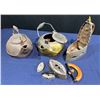 Image 2 : Collection of Vintage Cast Iron Kettles and Clothes Irons
