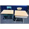 Image 1 : Vintage Elementary Student Desks