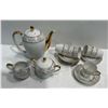 Image 1 : Japanese China Tea Set With Gold trim & Designs - Includes Pot Sugar Cream Saucers & Teacups