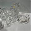 Image 3 : Collection Of Crystal & More Vase Creamer Suger CandyDish etc.. Plus A Neat Green Blown Glass Bsaket
