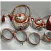 Image 3 : 2 China Teapot Sets With Loose Tea Strainer 3 Cups Creamer Milk & Multiple Saucers Each