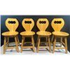 Image 1 : Four Wooden Chairs 14wx15dx31h (seat height 18in)