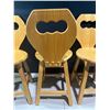 Image 3 : Four Wooden Chairs 14wx15dx31h (seat height 18in)