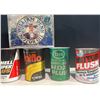 Image 3 : Five Vintage Auto Fluid Cans, Various Brands. 5 Full Cans (1 Litre), 1 Empty Tin