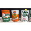 Image 2 : Five Vintage 1 Litre Oil/Transmission Fluid Cans (Full)