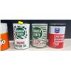 Image 3 : Five Vintage 1 Litre Oil/Transmission Fluid Cans (Full)