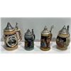 Image 1 : Collection of Beer Steins with Lids made in Germany