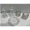 Image 1 : Collection of Crystal Candle Holders and Candy Dish