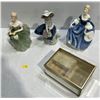 Image 1 : Royal Doulton and Lladro Figurines plus Music Box