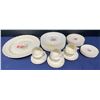 Image 1 : Spode Jewel Billingsley Rose China Collection (6 complete place settings) with Platter and Extras