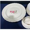 Image 2 : Spode Jewel Billingsley Rose China Collection (6 complete place settings) with Platter and Extras