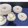 Image 4 : Spode Jewel Billingsley Rose China Collection (6 complete place settings) with Platter and Extras