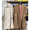 Image 1 : Wool Full Length Women's Jackets 1 Brown 1 Creme Size Large x 2 Trademark Brand
