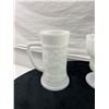 Image 2 : Milk glass mugs and dish