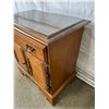 Image 2 : Vilas Storage Cabinet with Glass Top & Louvered Doors