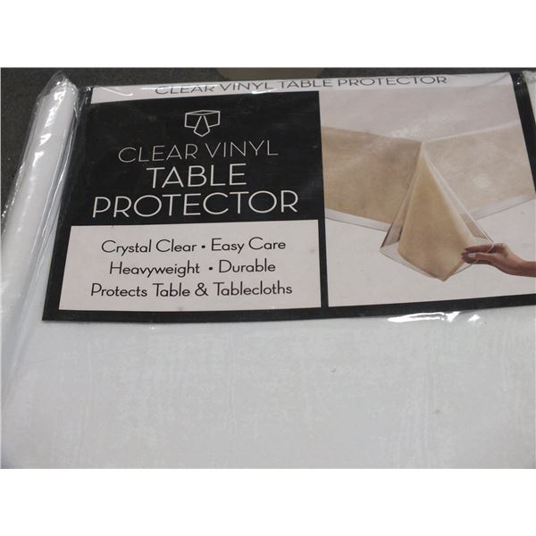 5 Clear Vinyl Table Protectors