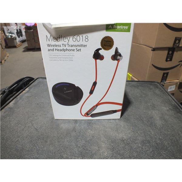 Wireless TV Transmitter & Headphone Set